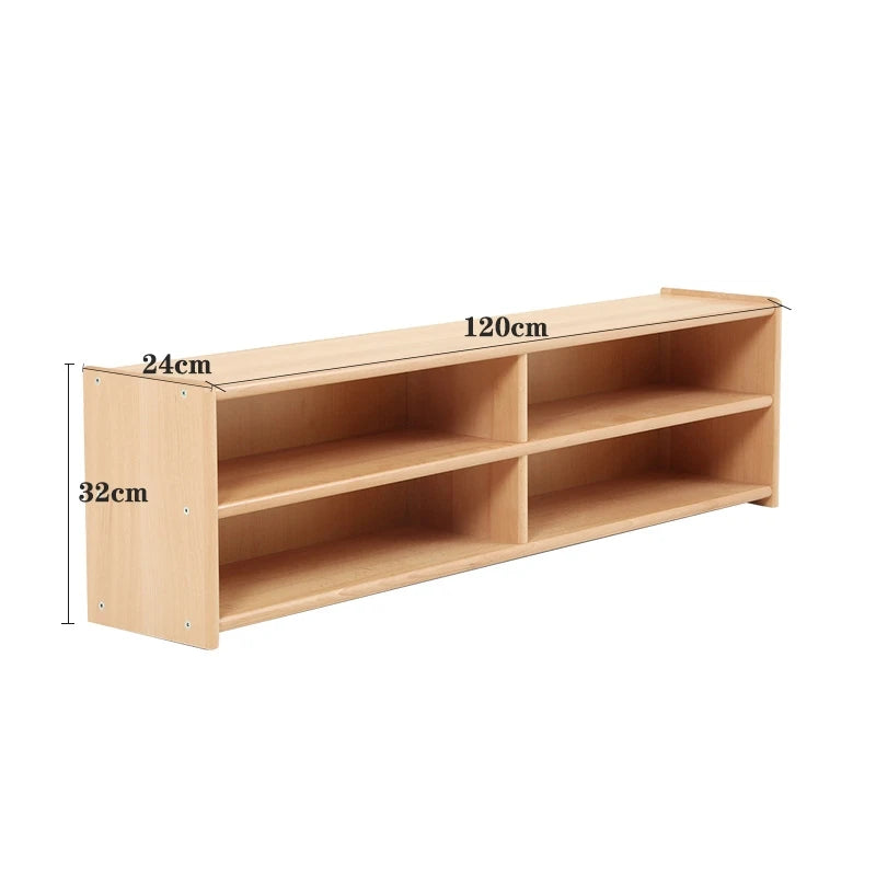 Montessori Kids Beachwood Shelf, Cabinet, Table, Rug Stand, Cupboard for Kindergarten and Childcare Center
