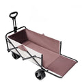 Extra Long Extender Folding Utility Cart for Outdoor Use, Large Capacity Picnic Trolley and Beach Wagon