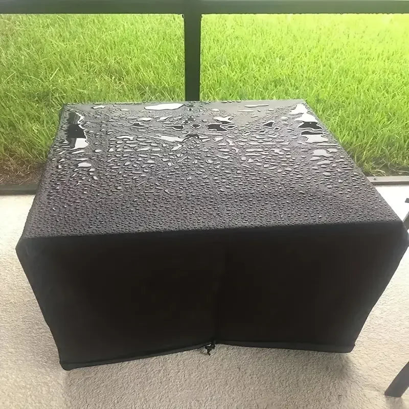 BBQ Accessories Fire Pit Cover - Waterproof Square 210T Patio Table Cover, UV and Fade Resistant