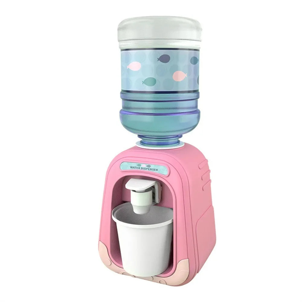 Simulation Cartoon Kitchen Toy Mini Water Dispenser for Kids Educational Play House Experience
