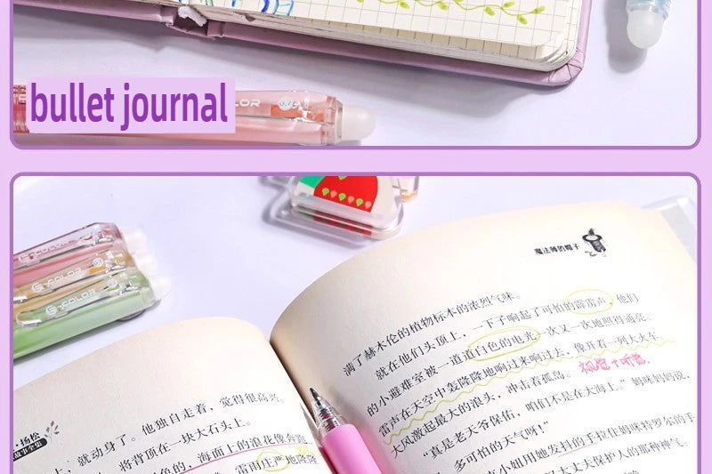SHANDS 36/12 Colors Clickable Erasable Gel Pens 0.7mm for Kids Drawing Sketching Quick Dry Stationery Supplies