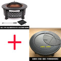 Outdoor Multifunctional fire pit BBQ Table and Charcoal Oven for Garden and Terrace Cooking