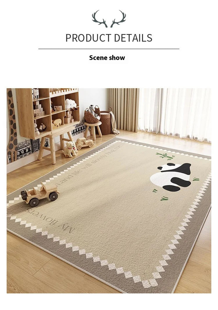 VIKAMA Children's Room Carpet Living Room Study Toy Reading Area Baby Crawling Mat Bedroom Anti-Slip Floor Mat Home Decoration