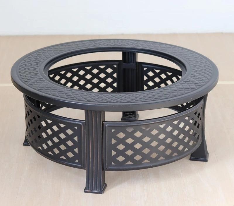 Outdoor Multifunctional fire pit BBQ Table and Charcoal Oven for Garden and Terrace Cooking