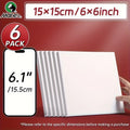 Square Canvas Boards for Painting - Mini Stretched White Blank for Acrylic, Oil, Drawing for Students, Artists, Adults