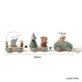 Wooden Train Birthday Toy  Montessori Toys Baby Educational Toys  Wooden Trolley  Baby Learning Toys  Number Of Wood Baby's Toys