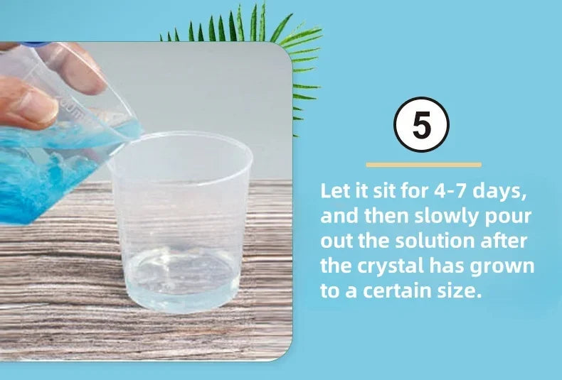 Crystal Growing Science Kit - Educational STEM Toy with a Variety of Colors for Boys and Girls