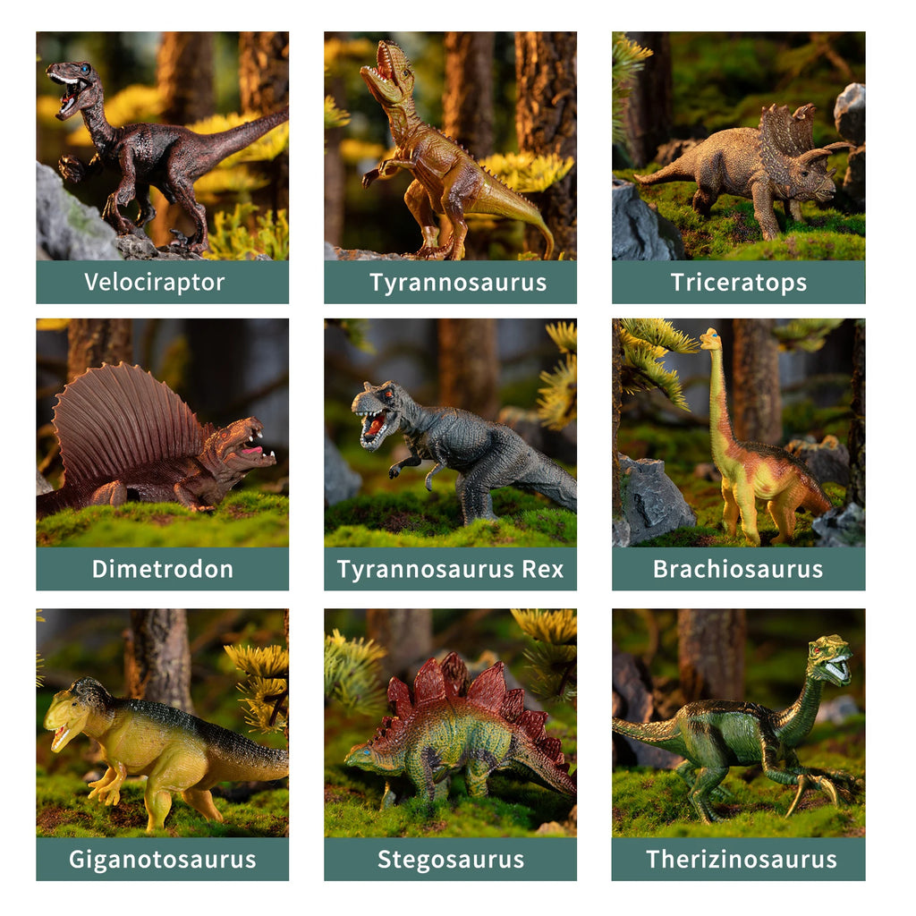 Simulated Dinosaur Educational Toy Set for Kids - Perfect Birthday and Christmas Gifts