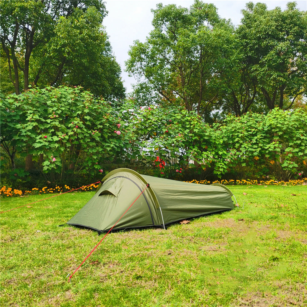 Outdoor Ultralight 1 Person Tent - Portable Waterproof Sleeping Bag for Camping, Cycling, and Travel Equipment