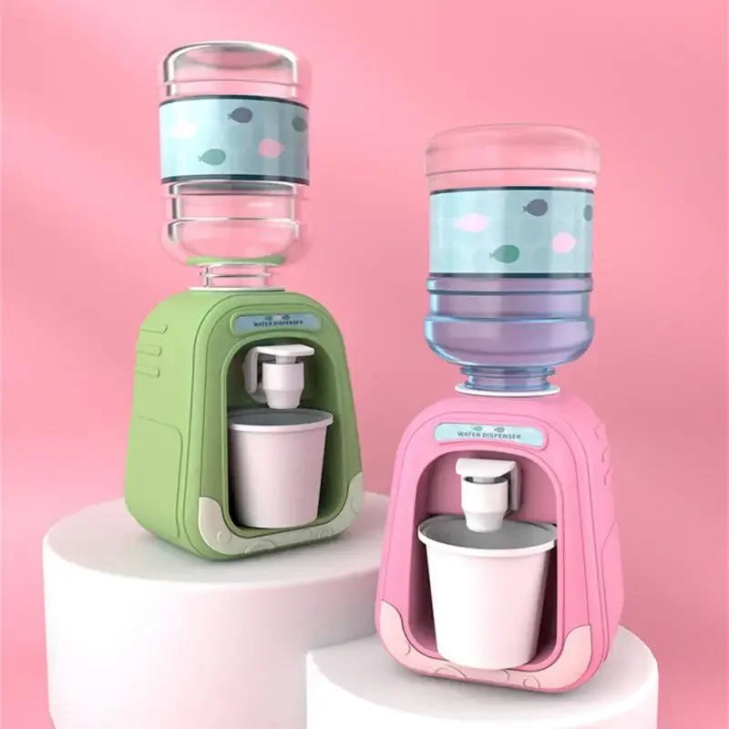 Simulation Cartoon Kitchen Toy Mini Water Dispenser for Kids Educational Play House Experience