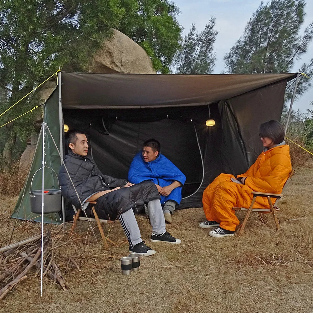 Bushcraft Tent for Camping - Baker Style Outdoor Shelter for 2 Persons, Multifunction Woodland Tent