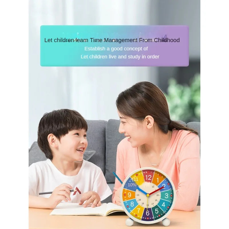 Children's Puzzle Alarm Clock for Students - Mute Desktop Clock for Kids' Bedrooms