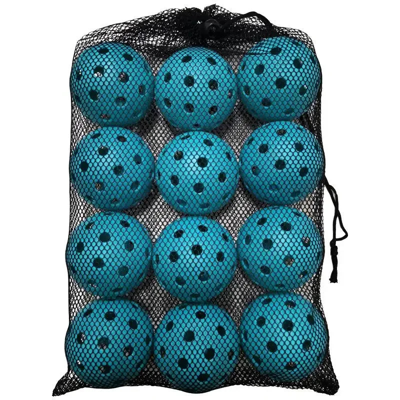 12pcs Durable Outdoor Pickleballs 40 Holes 74MM 26g for Competition - Pack of 12 Pickleball Balls