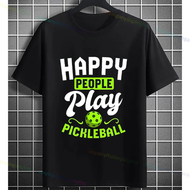 Pickleball Graphic T-Shirt – It Was in Funny Design Casual 100% Cotton Short Sleeve Tee for Sporty Style and Gift