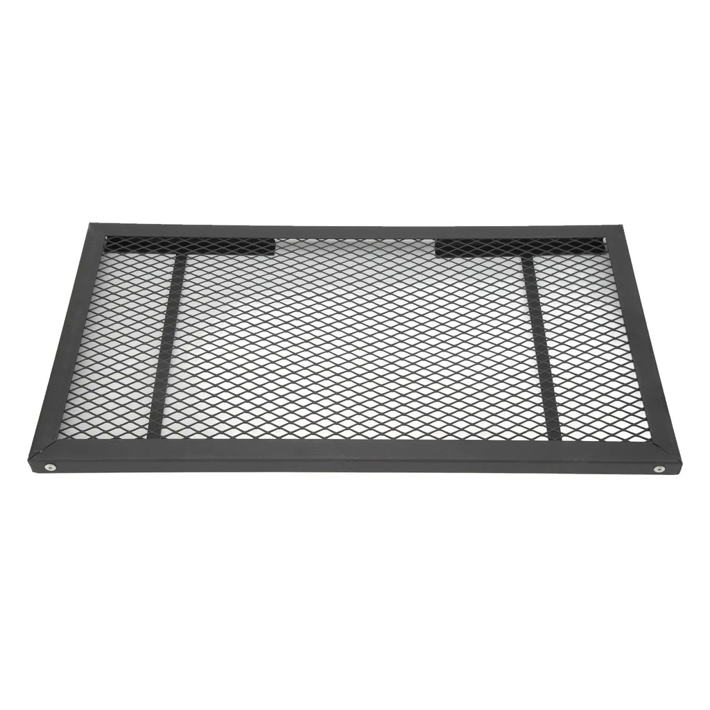 Folding Camp Fire Rack - Heavy Duty Iron Portable Grill for Outdoor Barbecue Cooking