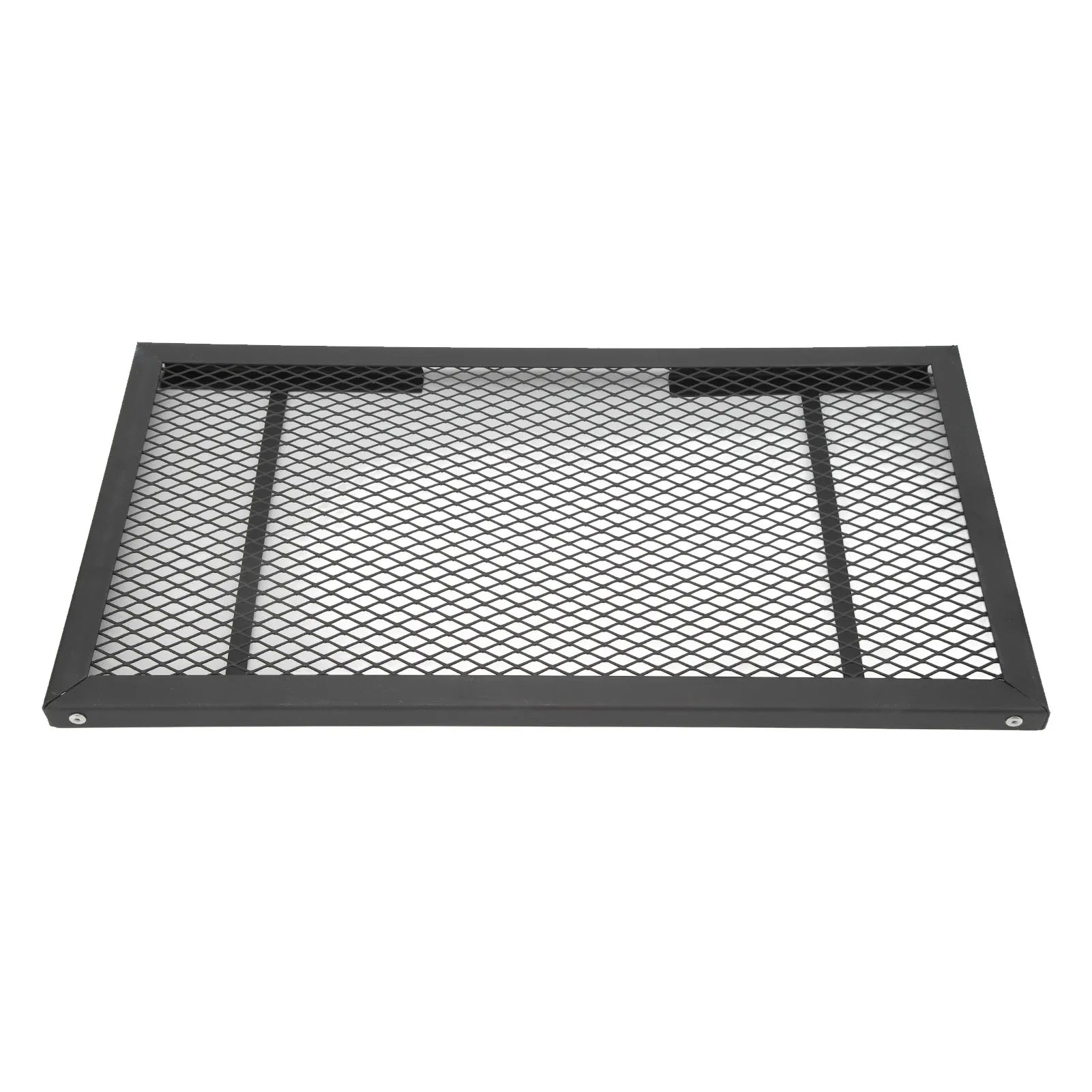 Folding Camp Fire Rack - Heavy Duty Iron Portable Grill for Outdoor Barbecue Cooking