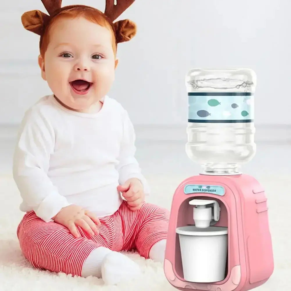 Simulation Cartoon Kitchen Toy Mini Water Dispenser for Kids Educational Play House Experience