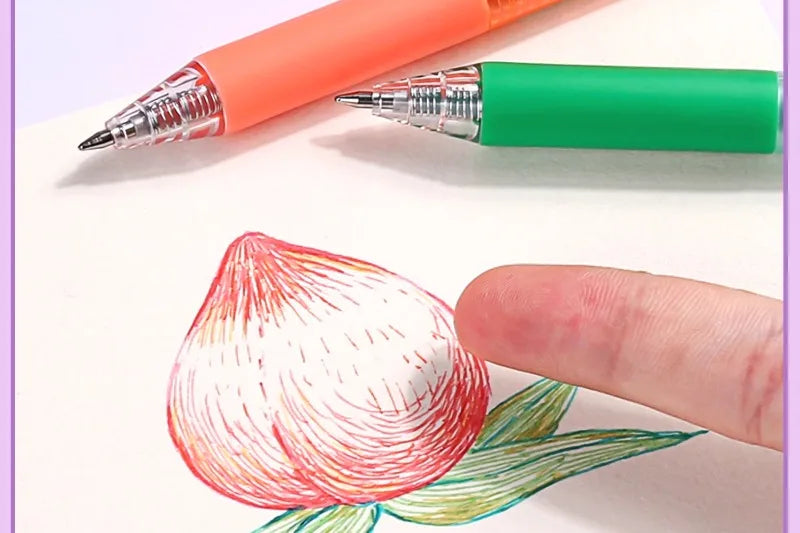 SHANDS 36/12 Colors Clickable Erasable Gel Pens 0.7mm for Kids Drawing Sketching Quick Dry Stationery Supplies