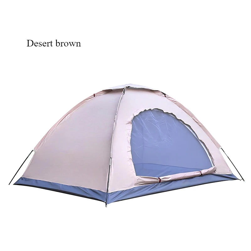 Outdoor Camping Tent - Hand-Built Rain and Sun Protection Hiking Tent for Couples and Children, Portable and Windproof