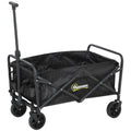 Beach Cart with Wheels and Adjustable Telescopic Handle - 120 kg Load Capacity