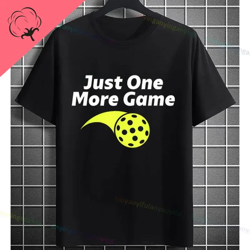 Pickleball Graphic T-Shirt – It Was in Funny Design Casual 100% Cotton Short Sleeve Tee for Sporty Style and Gift