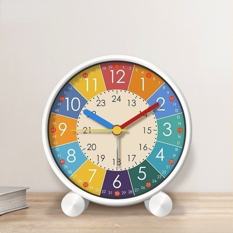 Children's Puzzle Alarm Clock for Students - Mute Desktop Clock for Kids' Bedrooms
