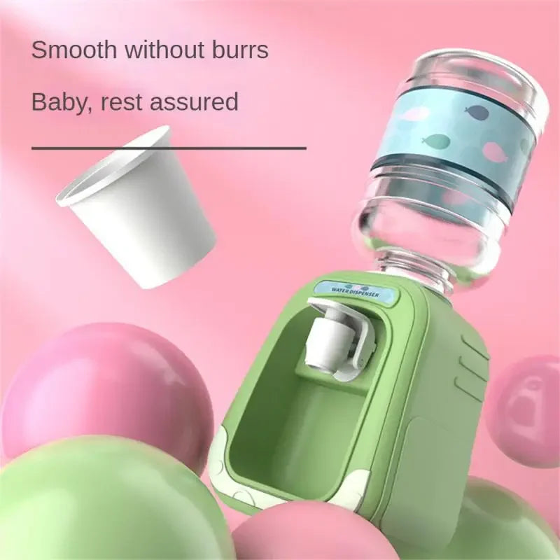 Simulation Cartoon Kitchen Toy Mini Water Dispenser for Kids Educational Play House Experience