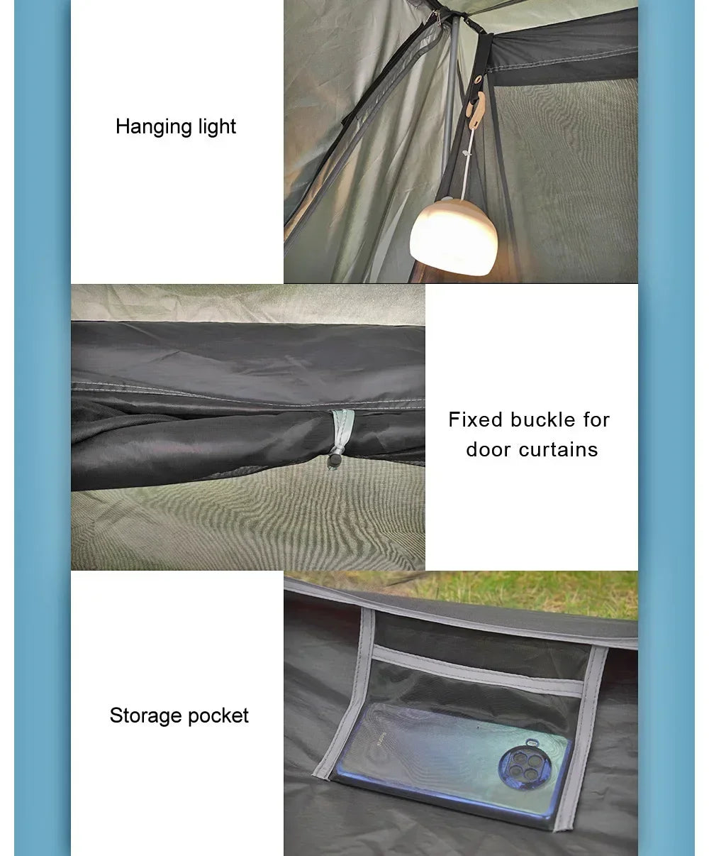 Bushcraft Baker Style Tent for Outdoor Camping - Multifunctional Woodland Shelter for 2 Persons