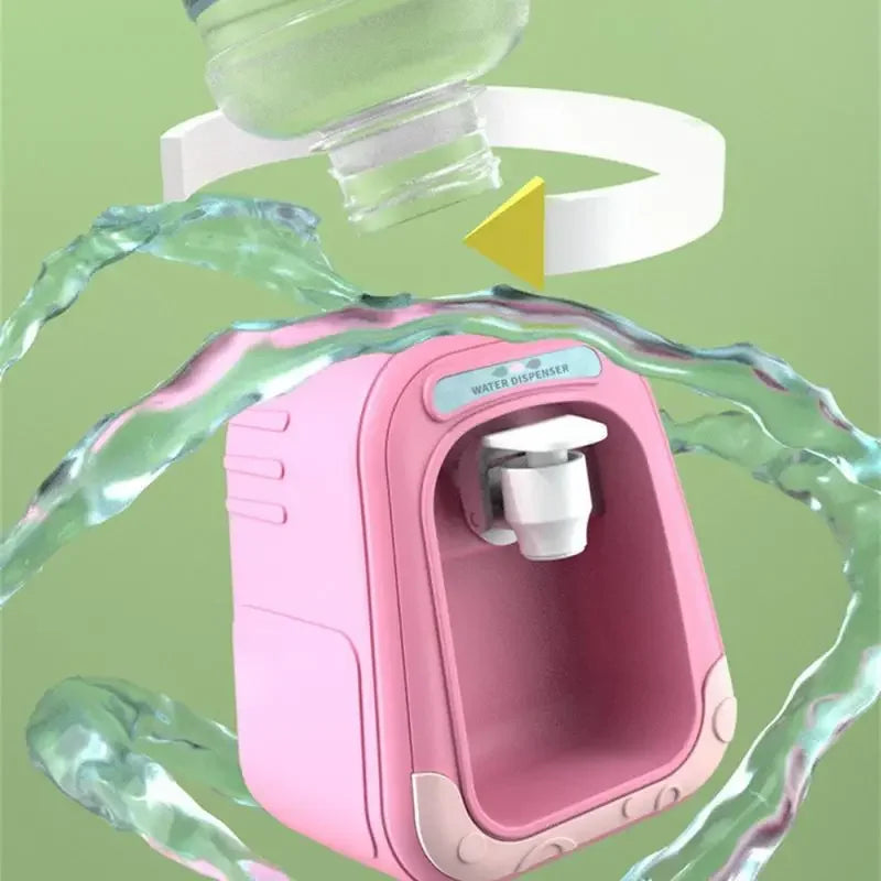 Simulation Cartoon Kitchen Toy Mini Water Dispenser for Kids Educational Play House Experience