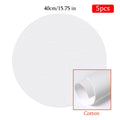 5pcs White Blank Artist Canvas Boards for Oil Painting, Acrylic, Watercolor with Wooden Frame