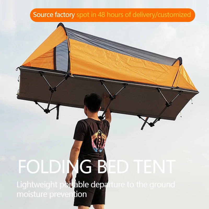 Multifunctional Lightweight Off-the-Ground Camping Tent with Bed for Fishing and Outdoor Adventures