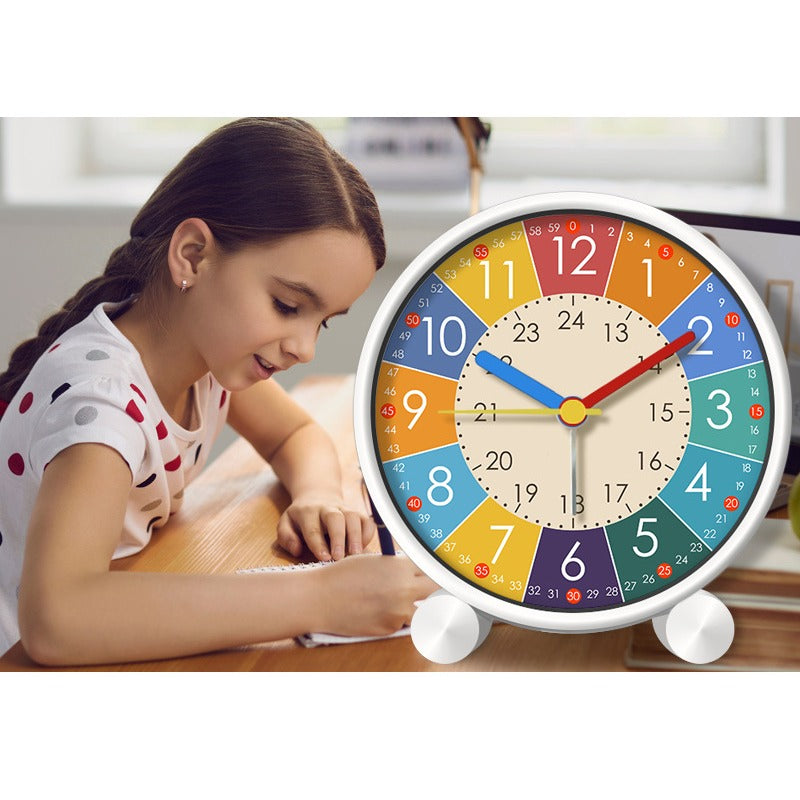 Children's Puzzle Alarm Clock for Students - Mute Desktop Clock for Kids' Bedrooms