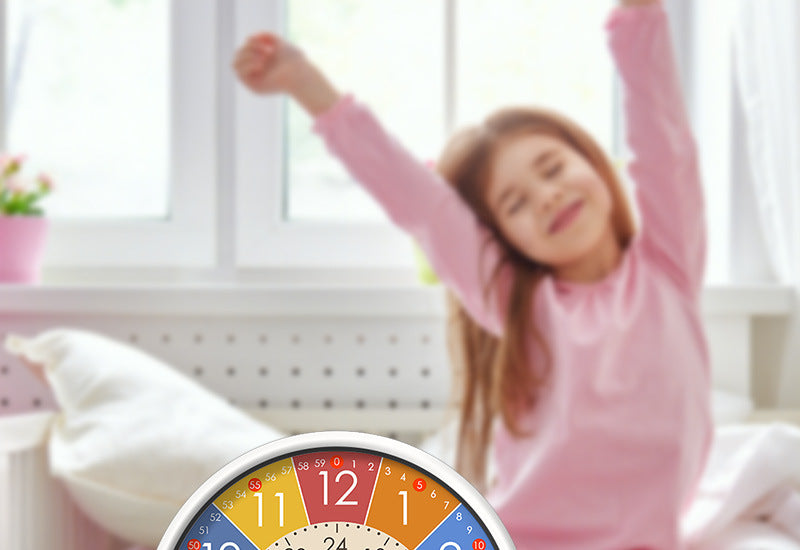 Children's Puzzle Alarm Clock for Students - Mute Desktop Clock for Kids' Bedrooms
