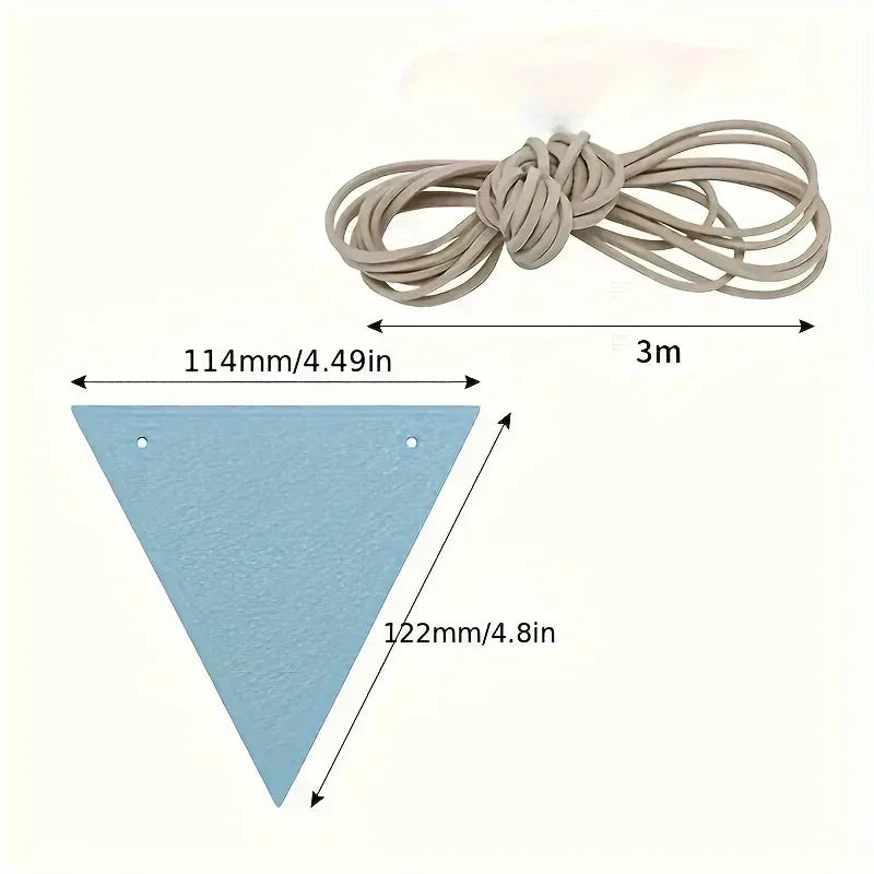 Outdoor Camping Tent Flags Set - Festive Birthday Decoration Triangle Flags