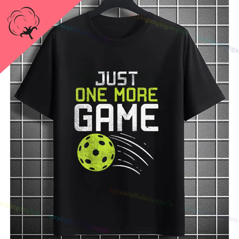 Pickleball Graphic T-Shirt – It Was in Funny Design Casual 100% Cotton Short Sleeve Tee for Sporty Style and Gift