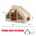 Oxford Cloth Portable Camping Tent - Quick Automatic Opening Inflatable Tent with Rainproof and Sun Protection Features