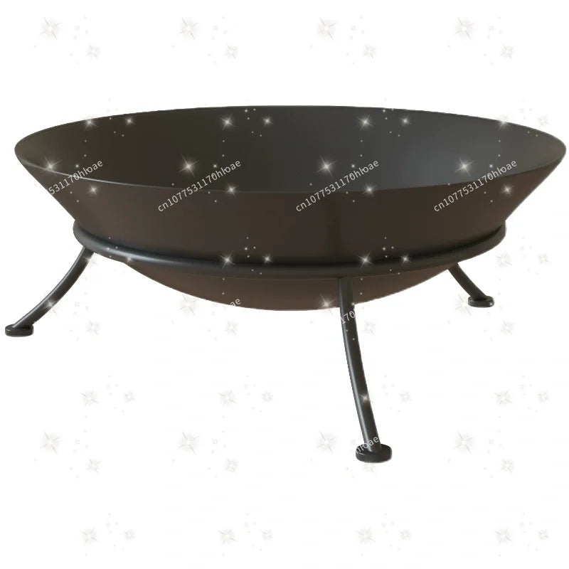 Charcoal Fire Stand 47/60cm - Wrought Iron Portable Indoor Outdoor Brazier Bonfire Stand