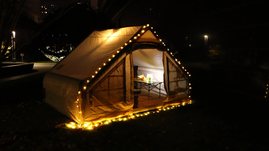 Large Inflatable Tent for Family Dinners and Outdoor Camping - Innovative Design
