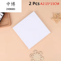 2Pcs White Blank Square Canvas for Oil Painting, Acrylic & Watercolor with Wood Frame