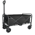 Foldable Hand Trolley for Garden and Beach - Heavy Duty 4-Wheel Carrying Trolley for Outdoor Camping and Warehouse Use