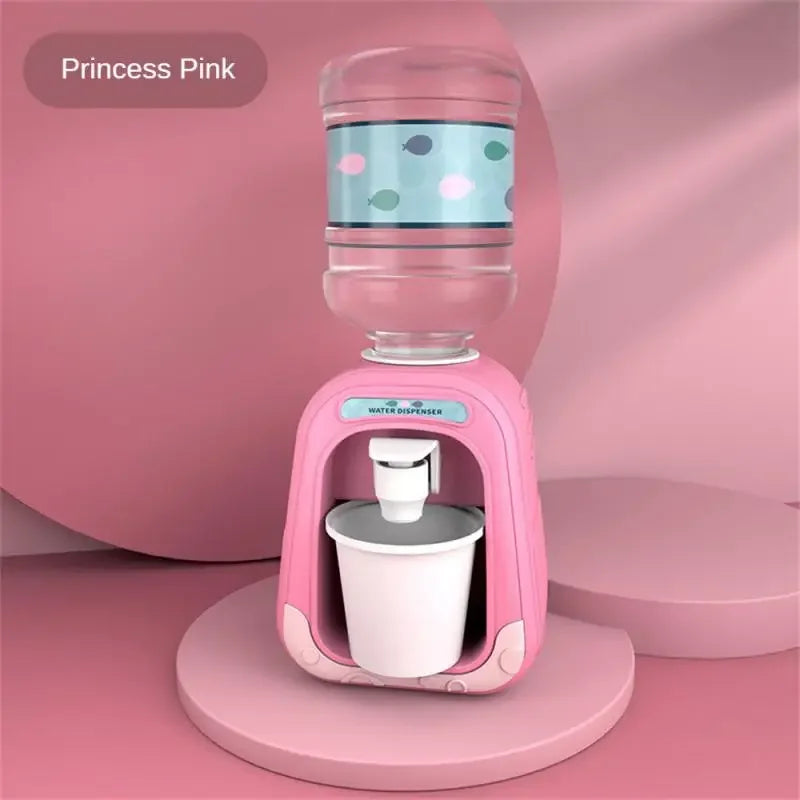 Simulation Cartoon Kitchen Toy Mini Water Dispenser for Kids Educational Play House Experience
