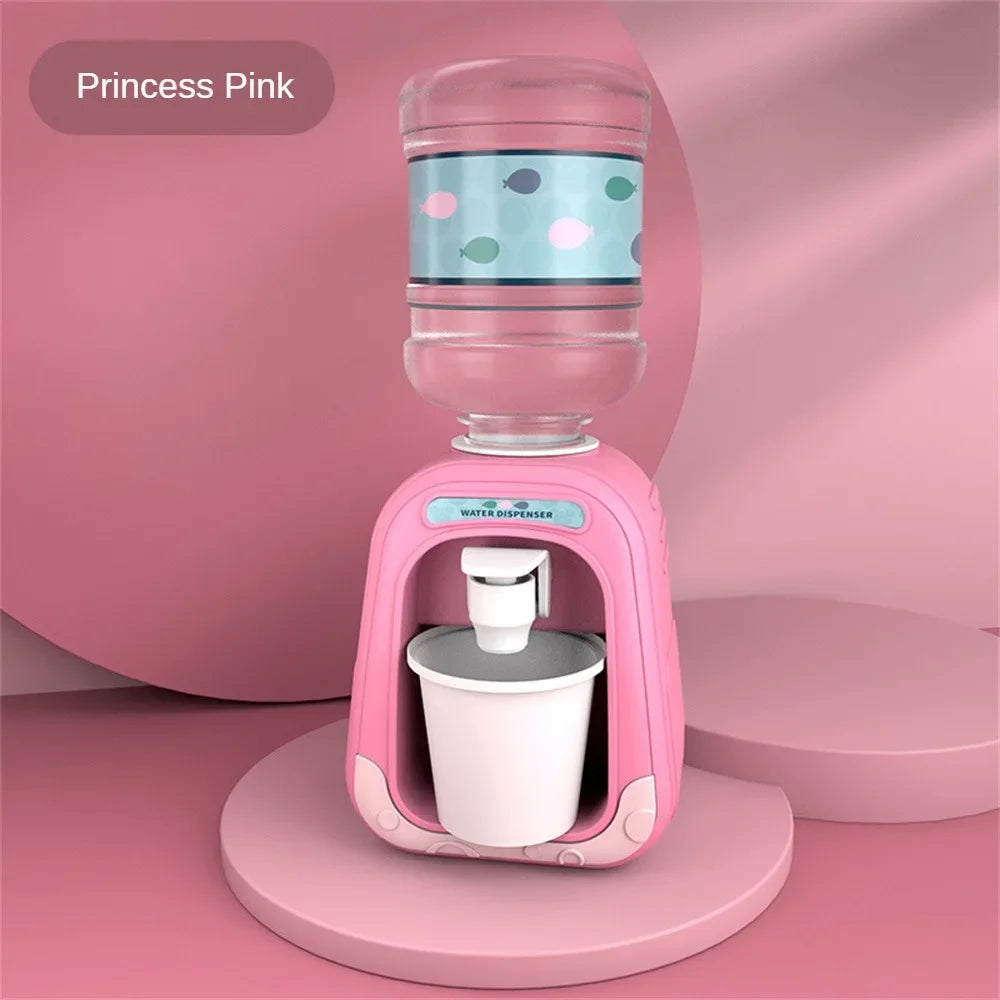 Simulation Cartoon Kitchen Toy Mini Water Dispenser for Kids Educational Play House Experience