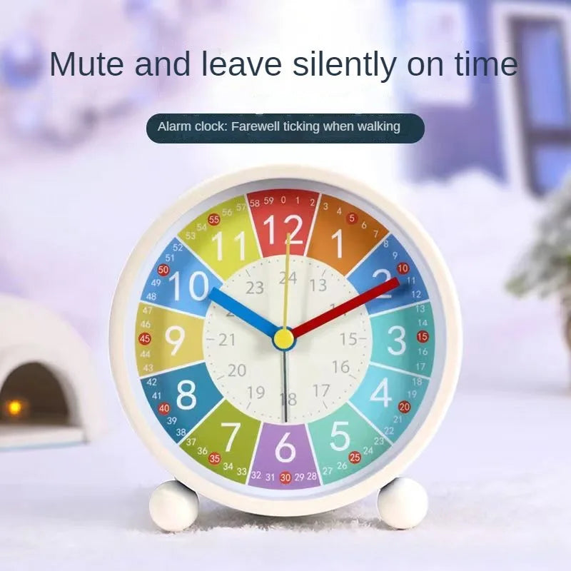 Children's Puzzle Alarm Clock for Students - Mute Desktop Clock for Kids' Bedrooms