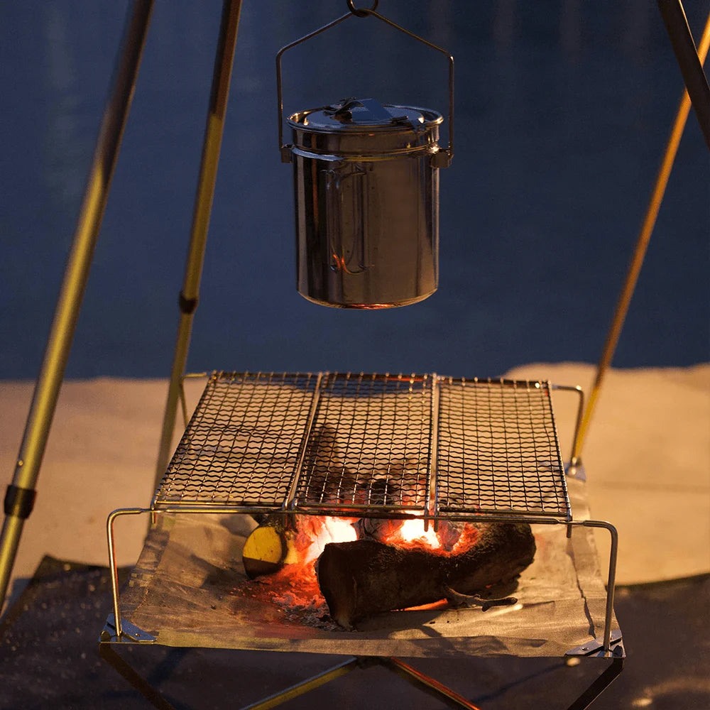 Fire-Maple Sunset Ultralight Portable Fire Pit Grill for Camping, Hiking, and Bonfires