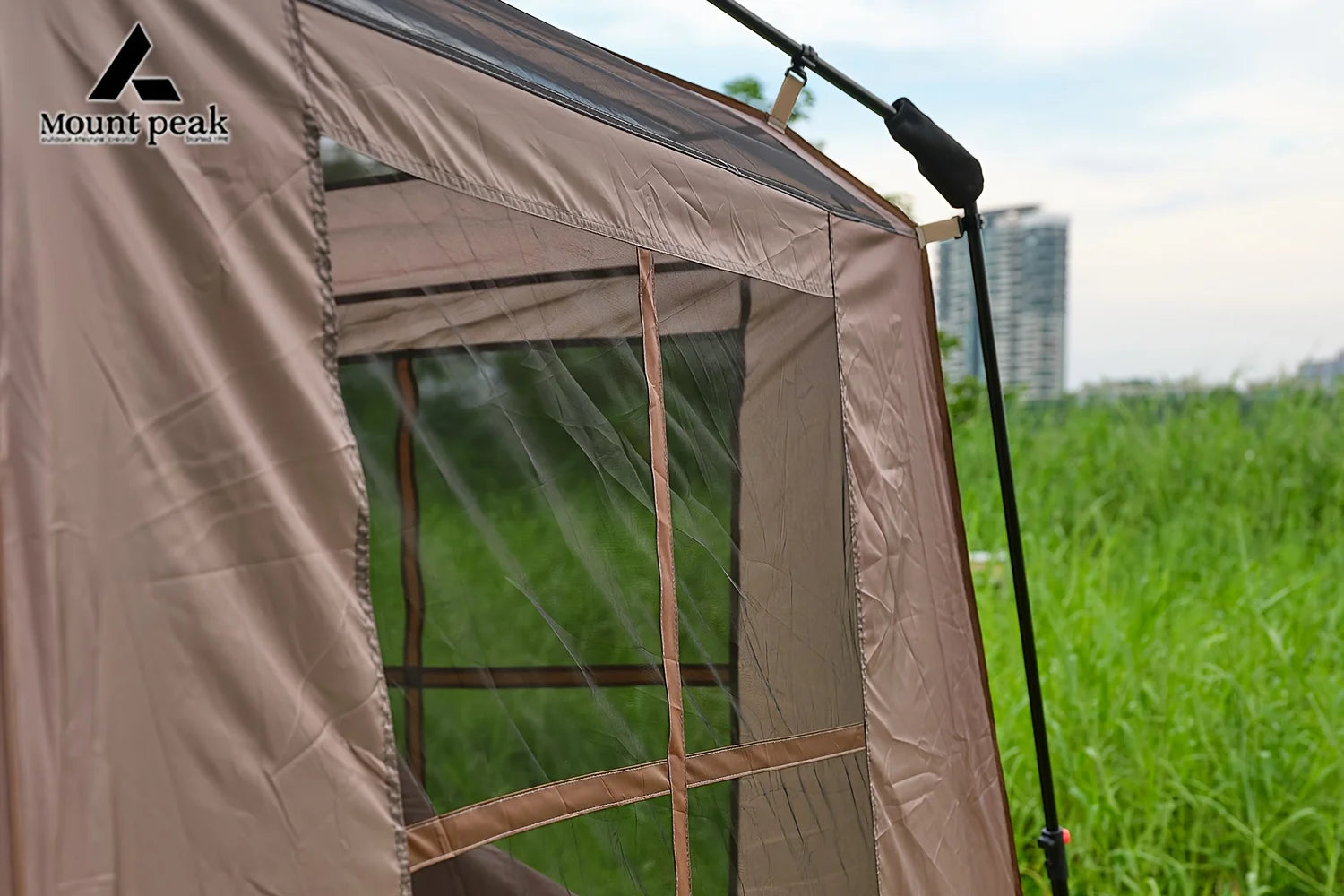 Mount Peak Large Camping Tent for 3-8 People - Quick Set Up Ridge Tent with Canopy for Outdoor Wilderness Adventure