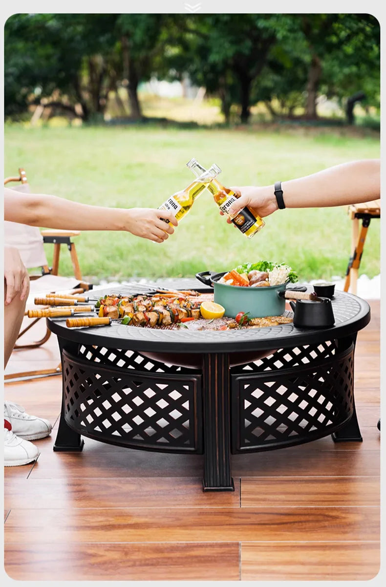 Brazier Grill Stand Stove for Household Tea, Barbecue, Heat, Fire Pits - Garden Camping Equipment & Party Cooking Supplies 2025