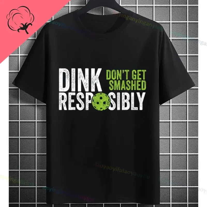 Pickleball Graphic T-Shirt – It Was in Funny Design Casual 100% Cotton Short Sleeve Tee for Sporty Style and Gift