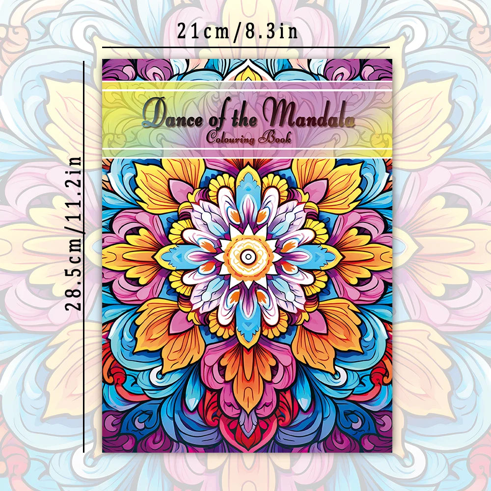 Mandala Coloring Book for Teenagers - 30 Unique Patterns on 100gsm Thick Paper - Stress Relief and Birthday Gift