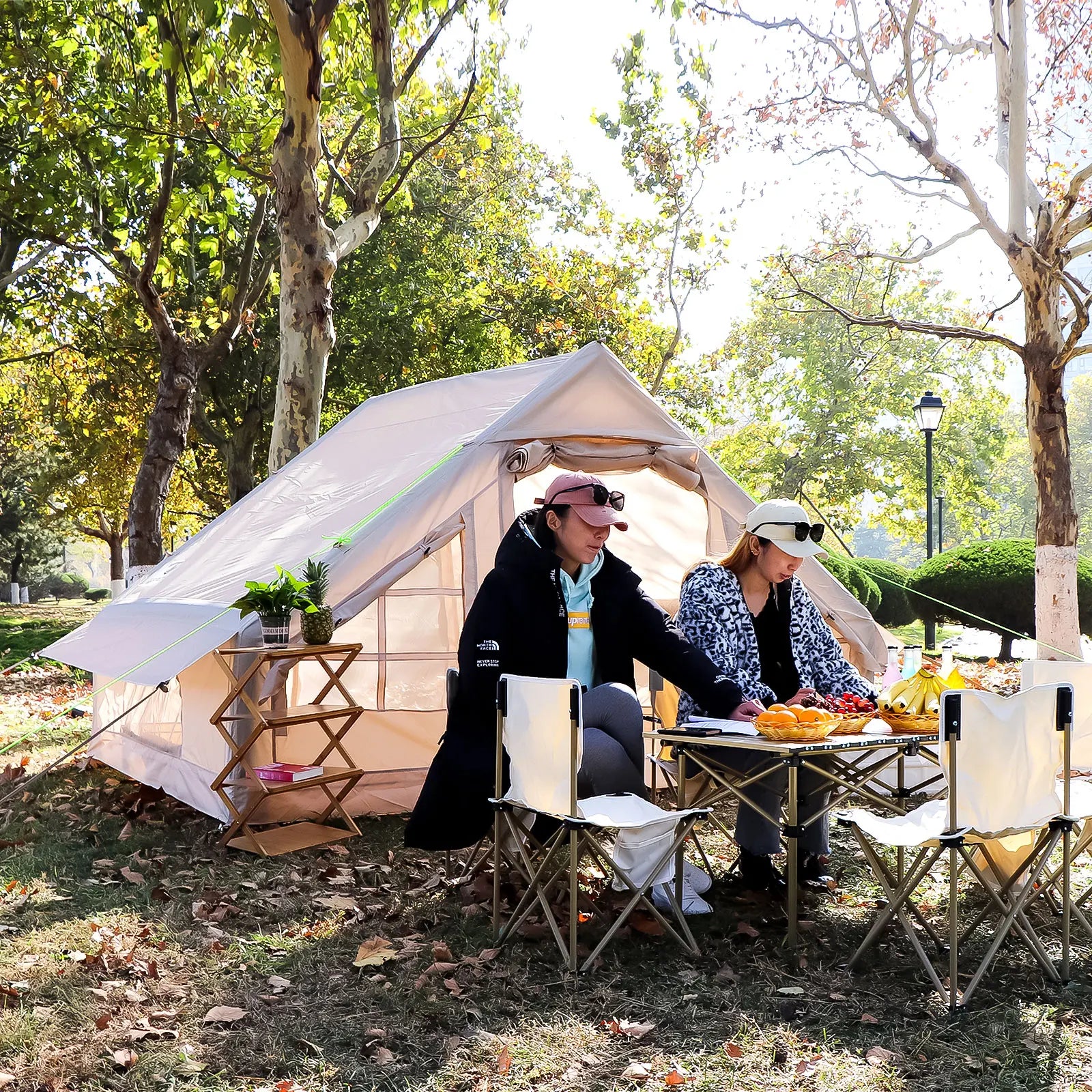 Large Inflatable Tent for Family Dinners and Outdoor Camping - Innovative Design