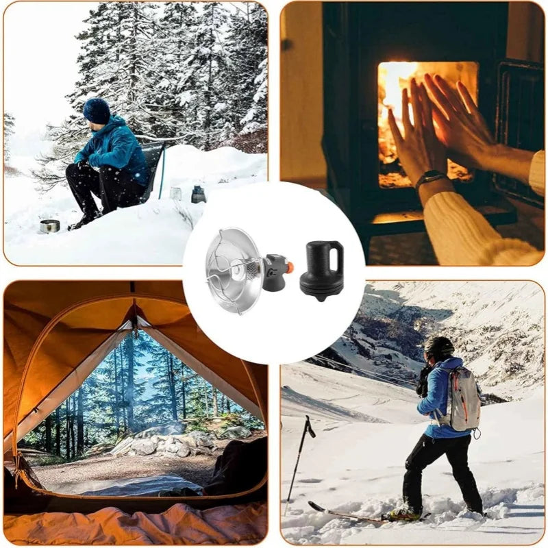 Outdoor Portable Gas Heater for Camping and Hiking - Mini Gas Burner for Warmth and Survival